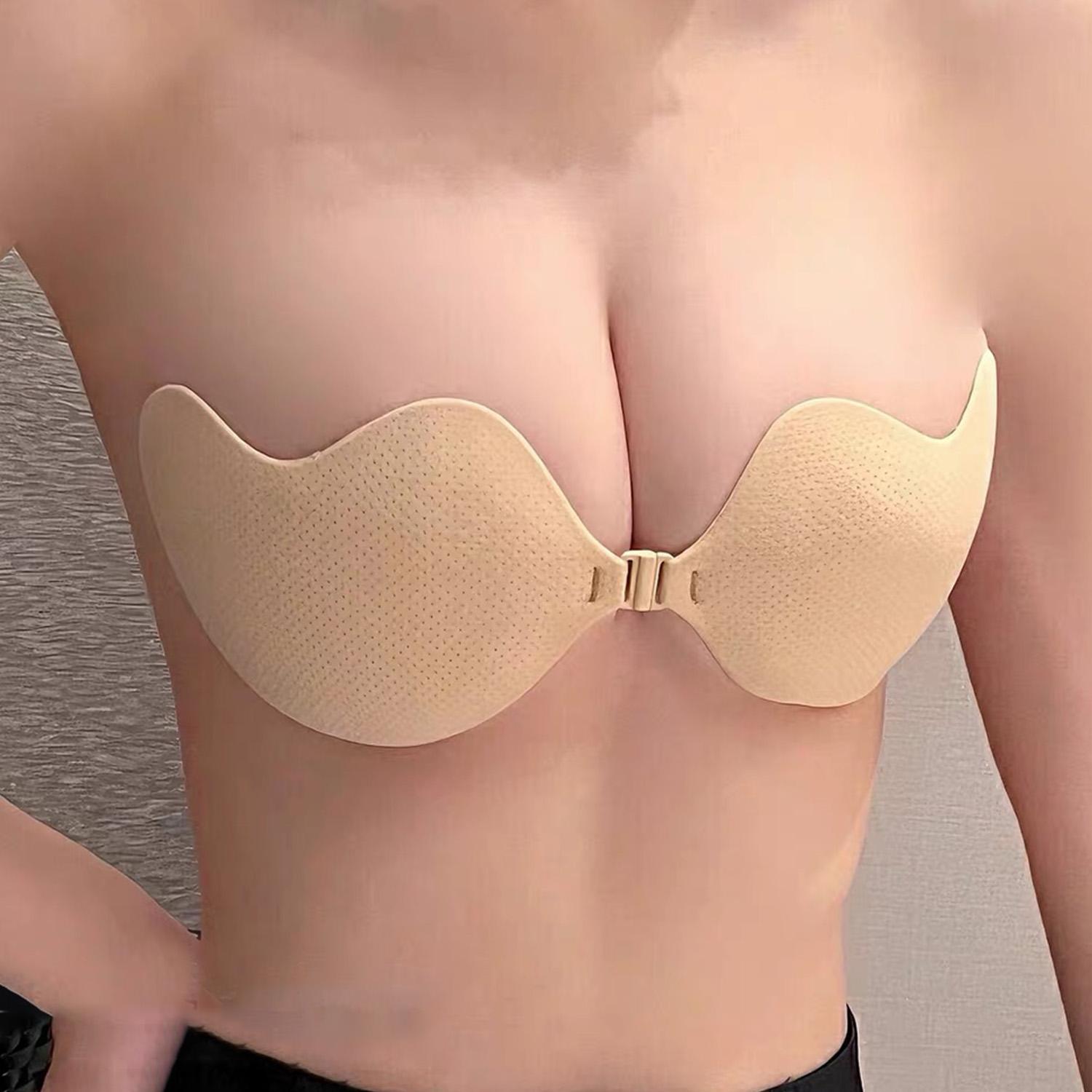여성용 백리스 인비저블 푸쉬업 브라, 스트랩리스 브라, - Silicone Bra Adhesive 리뷰 및 가격