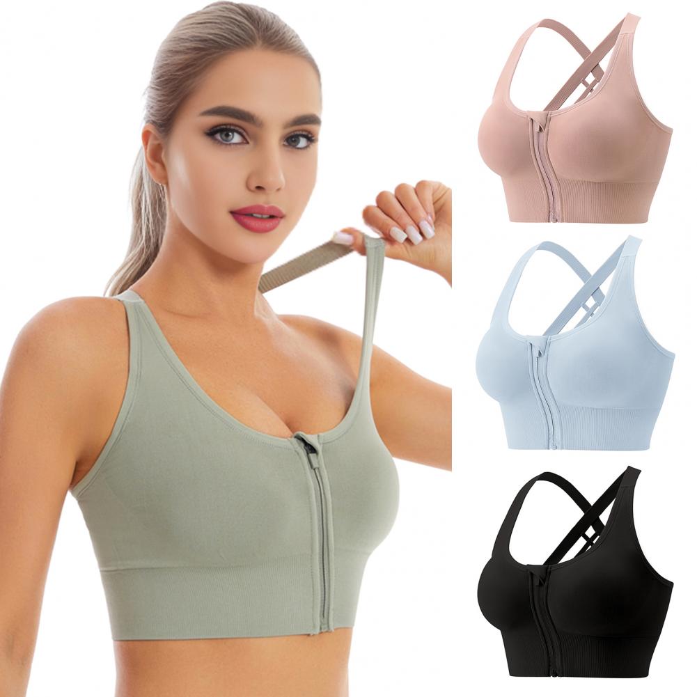 지퍼 프론트 무선 스포츠 브라 레이서백 하이 임팩트 러 - Sports Bra High Impact 리뷰 및 가격