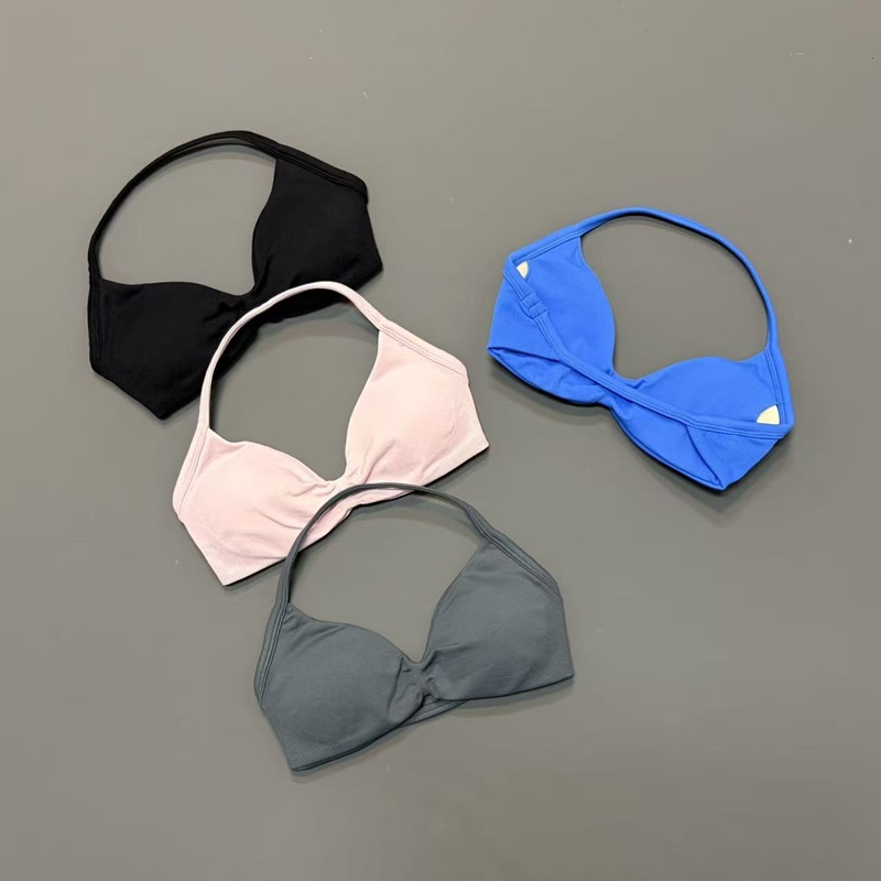 여성용 홀터 스포츠 브라 V넥 패드 내장 요가 브라 탈 - Sports Bra High Impact 리뷰 및 가격