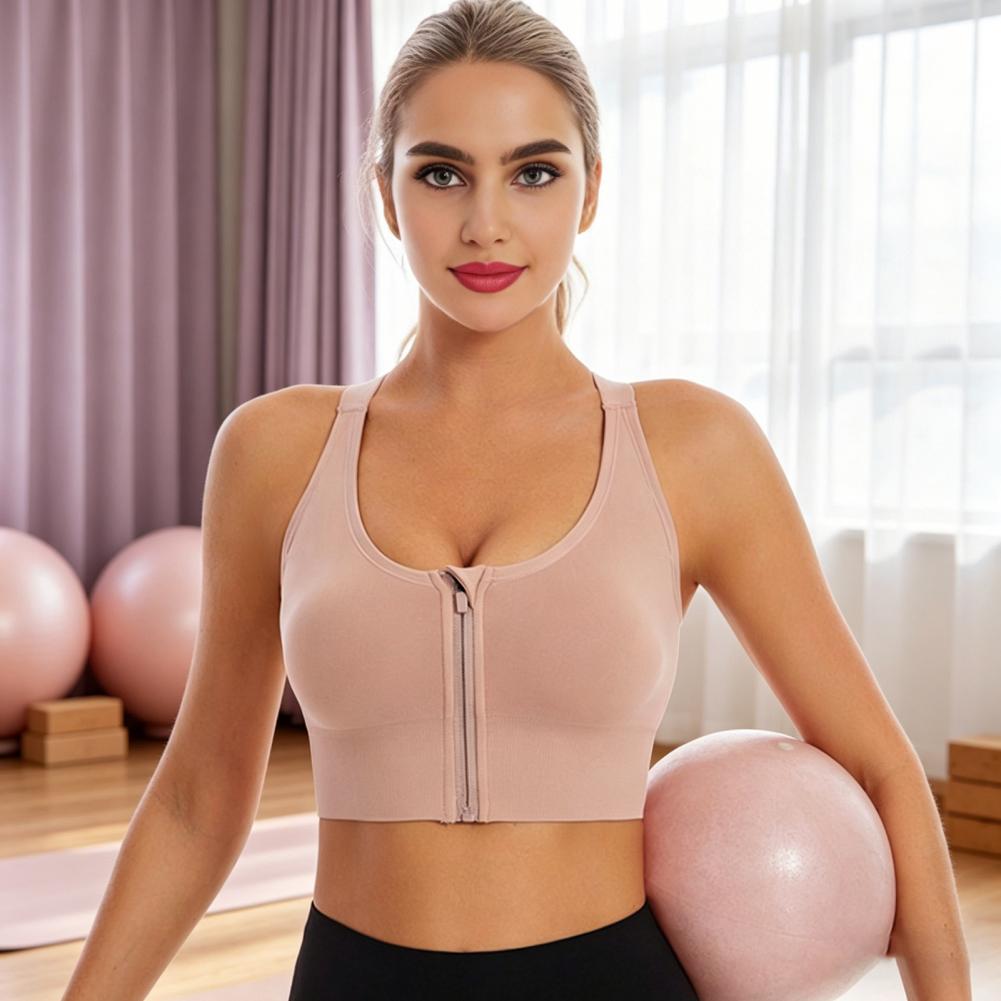 여성용 하이 임팩트 스포츠 브라, 지퍼 프론트 레이서백 - Sports Bra High Impact 리뷰 및 가격