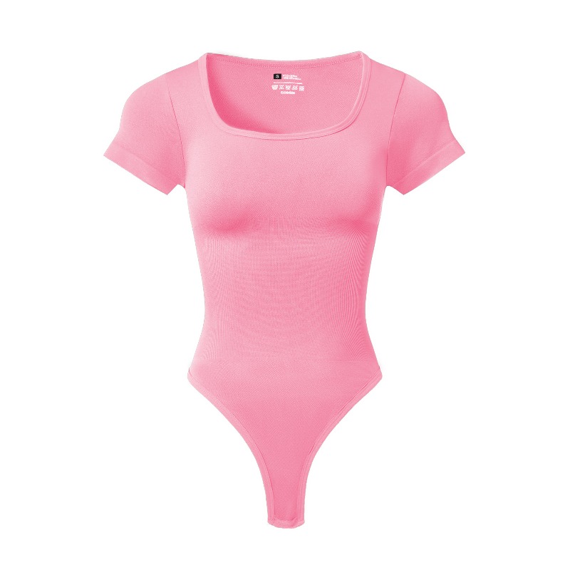 여성 플러스 사이즈 스퀘어넥 반팔 바디수트 뱃살 보정  - Shapewear Bodysuit Firm 리뷰 및 가격